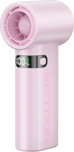 Vention USB 5V Speed (1-100) Adjustable Mini Handheld High-Speed Fan Pink LED Display Type - Fan - Main image