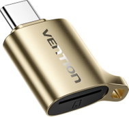 Vention USB 3.0 Type-C MicroSD Card Reader Gray Zinc Alloy Type - Card Reader