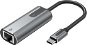 Vention Type-C (USB-C) to RJ-45 Gigabit Ethernet Adapter 0.15m Gray Aluminum Alloy Type - USB adaptér