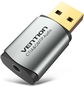 Externá zvuková karta Vention USB External Sound Card Gray Metal Type (OMTP-CTIA) - Externí zvuková karta