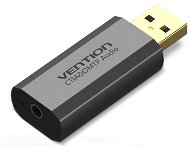 Vention USB External Sound Card Grey Aluminium Type (OMTP-CTIA) - Sound Card