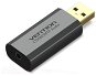 Vention USB External Sound Card Gray Aluminium Type (OMTP-CTIA) - Hangkártya