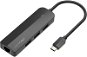 Vention Type-C (USB-C) to 3x USB 2.0 / RJ45 / Micro-B HUB 0.15M Black ABS Type - Port Replicator