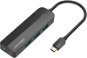 Vention Type-C (USB-C) to 3× USB 3.0/Micro-B HUB with External Stereo Sound Adapter 0,15 m Black AB - Replikátor portov