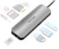 Vention Type-C (USB-C) to HDMI/3× USB3.0/RJ45/SD/TF/3,5 mm/PD 0,15 m Gray Aluminum Alloy T - Replikátor portov