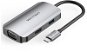 Vention 4-in-1 USB-C to HDMI / VGA / USB 3.0 / PD Docking Station 0.15M Gray Aluminum - Dokovací stanice