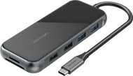 Vention USB-C to HDMI/VGA/2× USB3.0/2× USB2.0/RJ45/TF/SD/PD Docking Station 0,15 m Gray - Dokovacia stanica