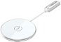 Kabelloses Ladegerät Vention Magnetic Wireless Charger 15W Ultra Thin 0.05m White + USB-C Cable 1m - Bezdrátová nabíječka
