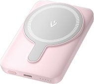 Vention 5000mAh Magnetic Wireless Power Bank 20W Pink Light Indicator Display Type - Power bank