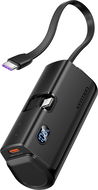 Vention LED Display 4800mAh Power Bank (USB-C + Lightning + USB-C) 22.5W Black Foldable Lightning Type - Power bank