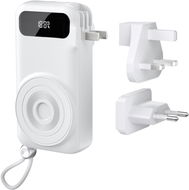 Vention 5-in-1 10 000 mAh Travel Power Bank 22.5 W White LED Display Type - Powerbank