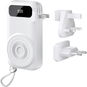Vention 5-in-1 10 000 mAh Travel Power Bank 22.5 W White LED Display Type - Powerbank