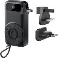 Vention 5-in-1 10 000 mAh Travel Power Bank 22.5 W Black LED Display Type - Powerbank