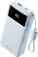 Vention 20000mAh Power Bank (USB-C + USB-A) with Built-in Cable 22.5W Blue LED Display Type - Power Bank