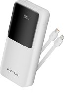 Vention 20 000 mAh Power Bank with Integrated USB-C and Lightning Cables 22.5 W White LED Display Type - Powerbank