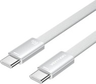 Vention Flat USB 2.0 Type-C Male to Type-C Male 3A Cable 2M Silver Aluminum Alloy Type - Data Cable
