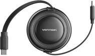 Vention USB 2.0 Type-C Male to Type-C Male 5A Retractable Cable 1M Black - Data Cable