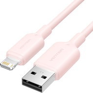 Vention USB 2.0 Type-A Male to Lightning Male 2.4A Cable 1M Pink PVC Type - Data Cable