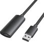 Datový kabel Vention USB 2.0 Type-A Male to Type-A Female Active Extension Cable 20M Black - Datový kabel