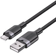 Vention USB 2.0 A Male to C Male 3A Cable 1M Black Aluminum Alloy Type - Datový kabel