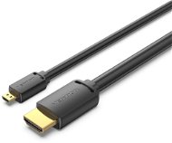 Videokábel Vention HDMI-Micro 4K HD Cable 2m Black - Video kabel