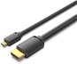 Video kábel Vention HDMI-D Male to HDMI-A Male 4K HD Cable 2 m Black - Video kabel