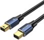 Vention Cotton Braided Mini DP Male to Male 8K HD Cable 2m Blue Aluminum Alloy Type - Video Cable