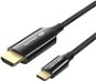 Vention Cotton Braided USB-C to HDMI-A 8K HD Cable 1.8M Black Zinc Alloy Type  - Video kabel