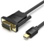 Video kábel Vention Mini DP Male to VGA Male HD Cable 1 m Black - Video kabel