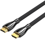 Vention Cotton Braided 4K HDMI Male to Male Cable 10M Black Zinc Alloy Type - Video kabel