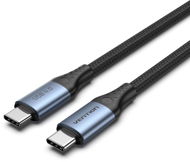 Vention Baumwolle geflochtene USB-C 4.0 5A Kabel 1m grau Typ Aluminium-Legierung - Datenkabel