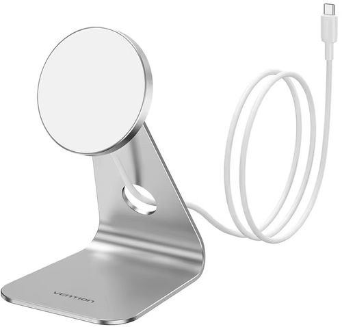 Vention Wireless Charging Stand, Silver - Bezdrôtová nabíjačka - Hlavný obrázok