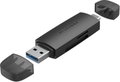 Vention 2-in-1 USB 3.0 A+C Card Reader(SD+TF) Black Dual Drive Letter