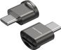 Vention USB 2.0 Type-C MicroSD Card Reader Gray Zinc Alloy Type - Čtečka karet