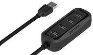 Vention USB HUB 2.0 4-Port 0.15m Schwarz - USB Hub