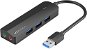 Vention 3-Port USB 3.0 Hub with Sound Card and Power Supply 0,15 m Black - USB hub