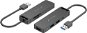 Vention USB 3.0 to 3x USB / TF / SD / Micro USB-B HUB 0.15M Black ABS Type - Port-Replikator