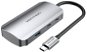 Vention Type-C to USB-C 3.2 Gen 1 / 3x USB3.0 / PD Hub 0.15M Grey Aluminium Alloy Type - USB Hub