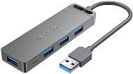 Vention 4-Port USB 3.0 Hub With Power Supply 0.15M Gray (Metal appearance) - USB hub