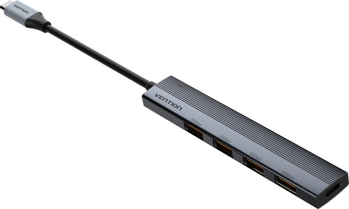 Vention SuperMini USB 3.2 Hub 0.15M Gray - USB Hub - Main image