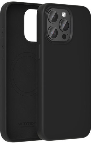 Vention Liquid Silicone Case for iPhone 13 with MagSafe Black - Phone Cover - Main image
