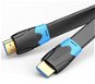Vention Flat HDMI Cable 1m Black - Video Cable