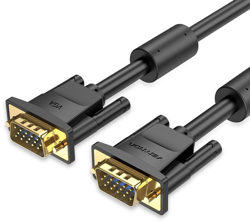 Vention VGA Exclusive Cable, 2m, Black - Video Cable - Main image