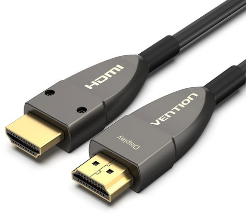 Vention Optical HDMI 2.0 Cable 15m Black Metal Type - Video Cable - Main image