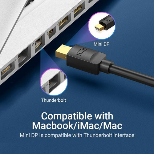 Vention Mini DisplayPort to HDMI Cable 4K HD Thunderbolt 2 HDMI