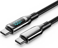 Vention USB 2.0 Type-C Male to Type-C Male 5A Cable 2m Black with OLED Display and Aluminium Alloy C - Data Cable