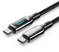 Vention 2-in-1 USB 2.0 Type-C Male to Type-C Male + Wireless Watch Charger 5A Retractable 1.2M Black - Data Cable
