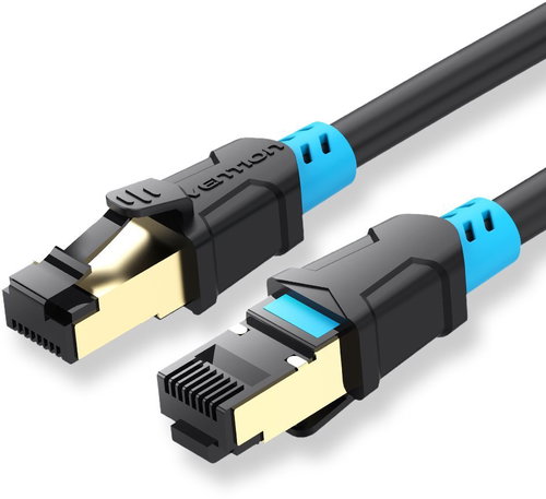 Vention Cat.6 SFTP Patch Cable 2m Black - Ethernet Cable - Main image
