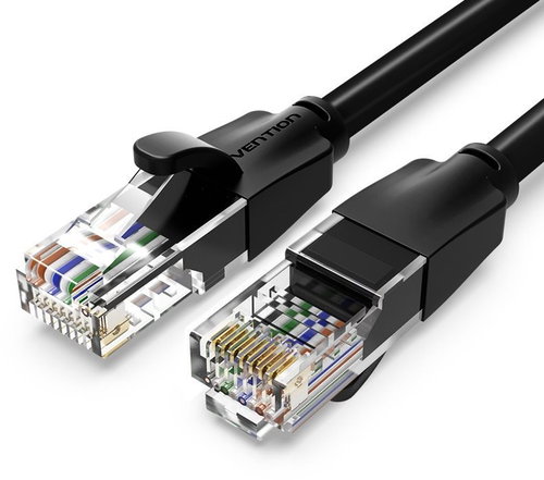 Vention Cat.6 UTP Patch Cable 10m Black - Ethernet Cable - Main image