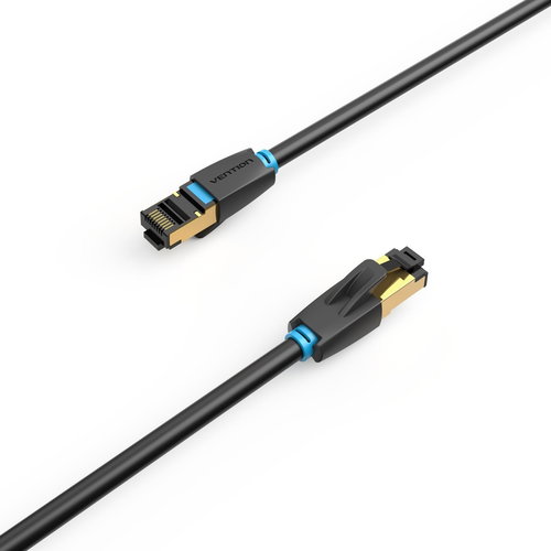 Vention Cat.8 SFTP Patch Cable 0.5M Black - Ethernet Cable - Main image